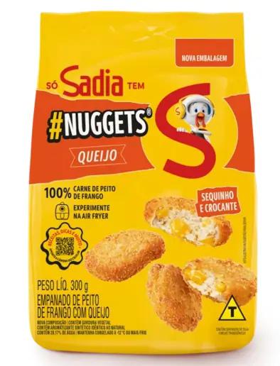 NUGGETS SADIA FRANGO C/QUEIJO 300G