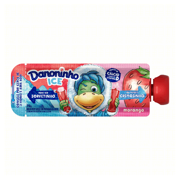 PETIT SUISSE DANONINHO 70G ICE MORANGO