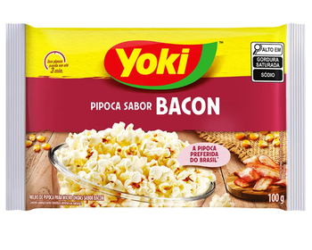 PIPOCA MICRI-ONDAS YOKI BACON 100G 