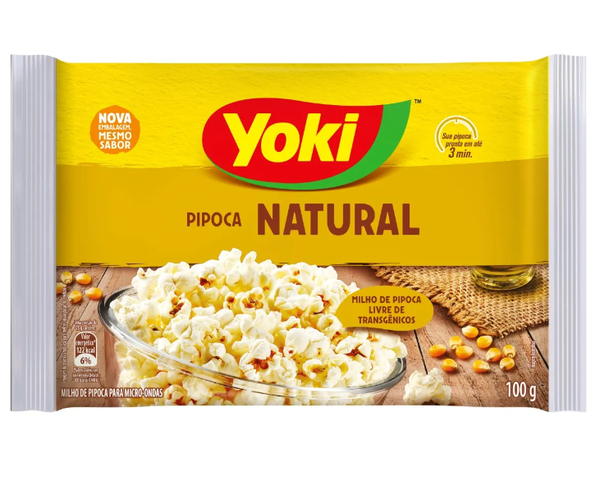 PIPOCA MICRI-ONDAS YOKI NATURAL 100G 