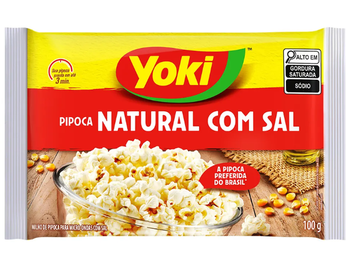 PIPOCA MICRI-ONDAS YOKI NATURAL C/SAL 100G 