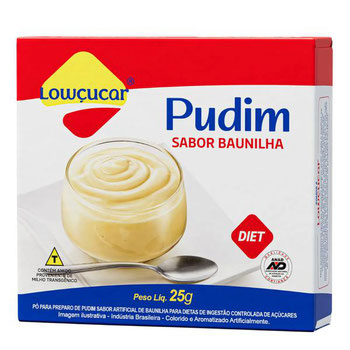 PUDIM LOWCUCAR 25G BAUNILHA