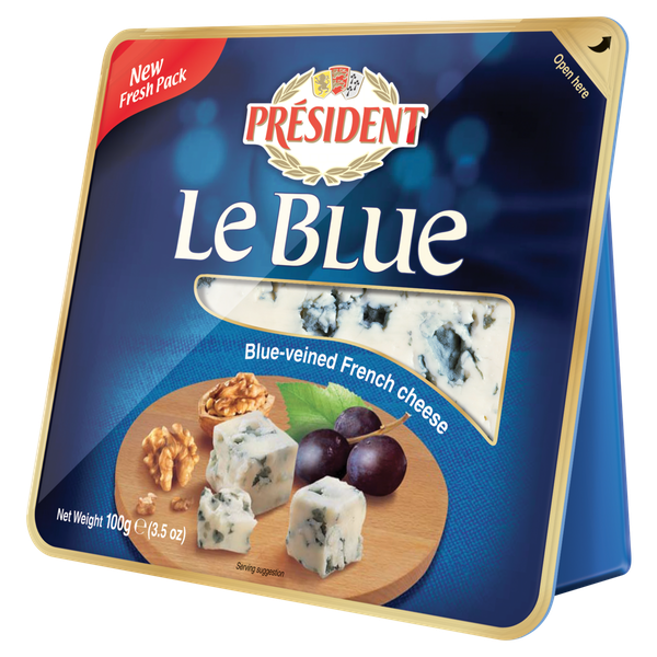 QUEIJO AZUL PRESIDENT LE BLUE FRAC 100G