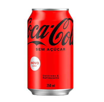 REFRIGERANTE COCA COLA SEM ACUCAR LATA 350ML 