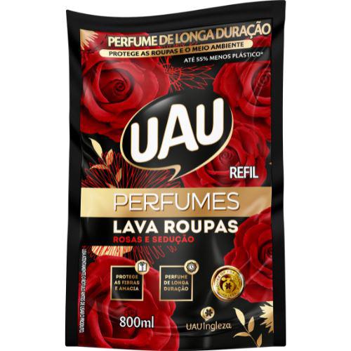 SABAO LIQUIDO UAU 800ML PERFUMES ROSAS SED