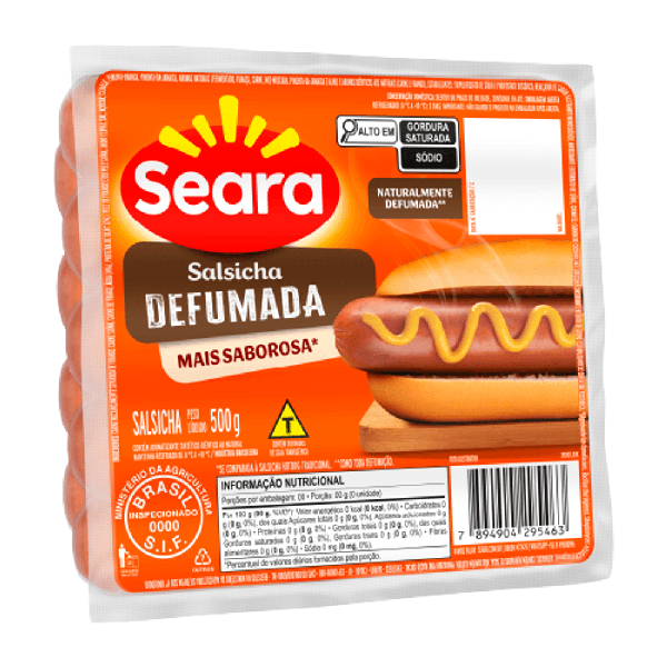 SALSICHA DEFUMADA SEARA 500G