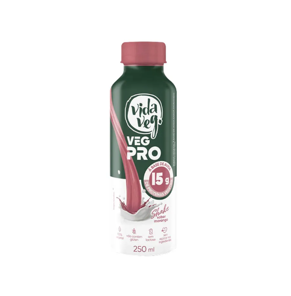 SHAKE VIDA VEG PRO 250ML MORANGO