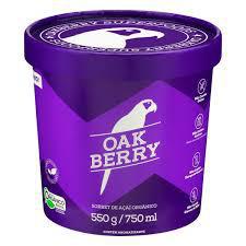 SORBET ACAI ORGANICO OAKBERRY 750ML
