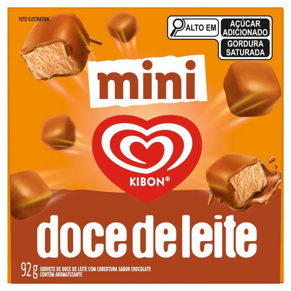SORVETE KIBON MINI 92G DOCE DE LEITE