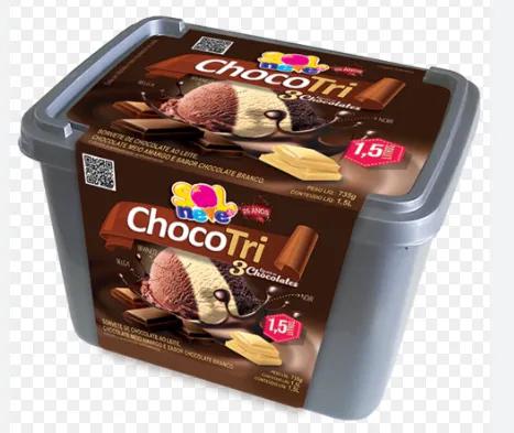 SORVETE SOL E NEVE 1,5L TRI SABOR