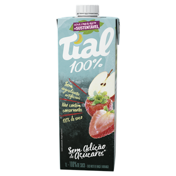 SUCO TIAL 100% MACA MORANGO 1L