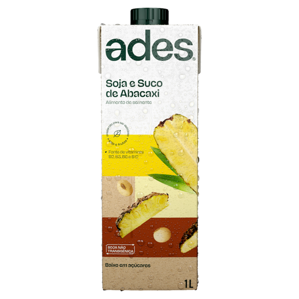 Alimento Soja Ades 1l Abacaxi