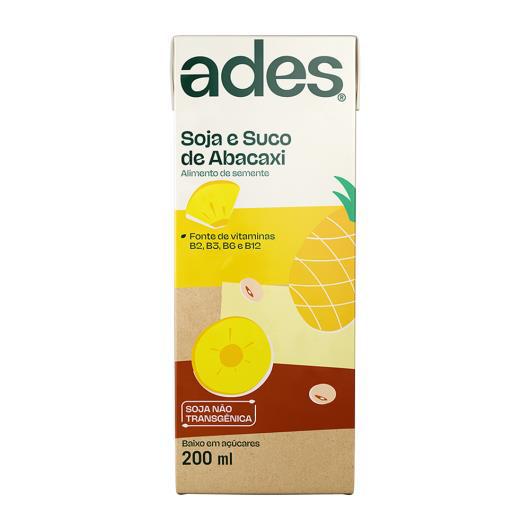 Alimento Soja Ades 200ml Abacaxi