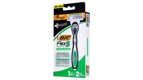 Aparelho Barbear Bic Flex5 Sensitive c/2 Refis