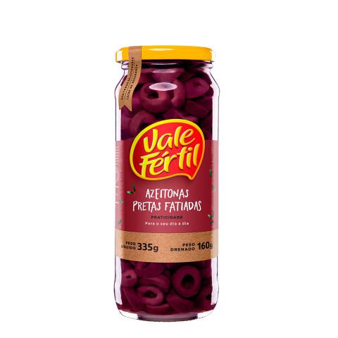 Azeitona Preta Vale Fertil 160g Fatiada