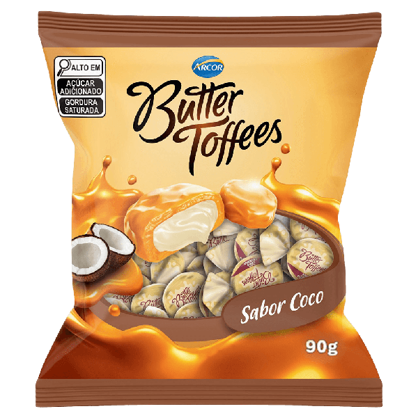 Bala Arcor Butter Toffees 90g Coco