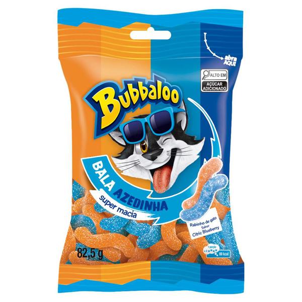 Bala Bubbaloo 82,5g Azedinha Citrico Blueberry