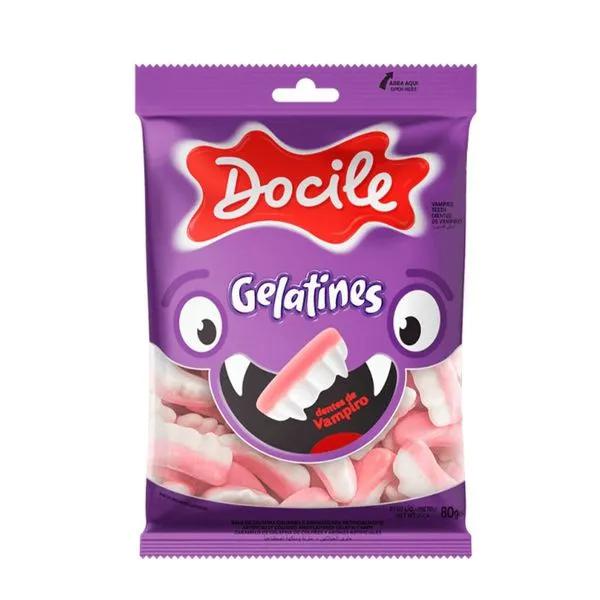 Bala Docile Gelatines 80g Dentes Vampiro