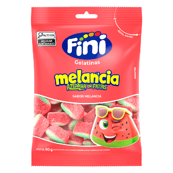 Bala Fini 80g Melancia Azedinha