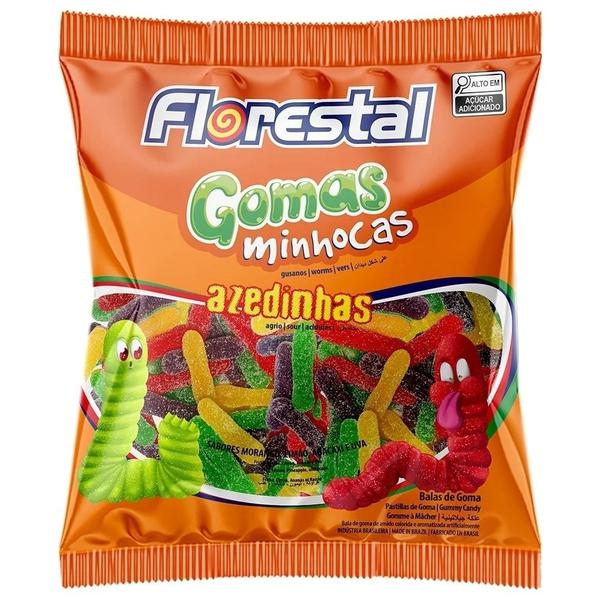 Bala Florestal Goma 500g Minhocas Azedinhas