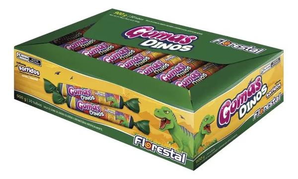 Bala Florestal Goma 900g Tubo Dinos
