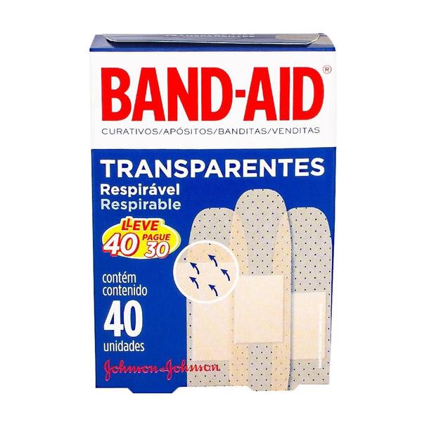Band-Aid Transparente Johnson Leve 40 Pague 30