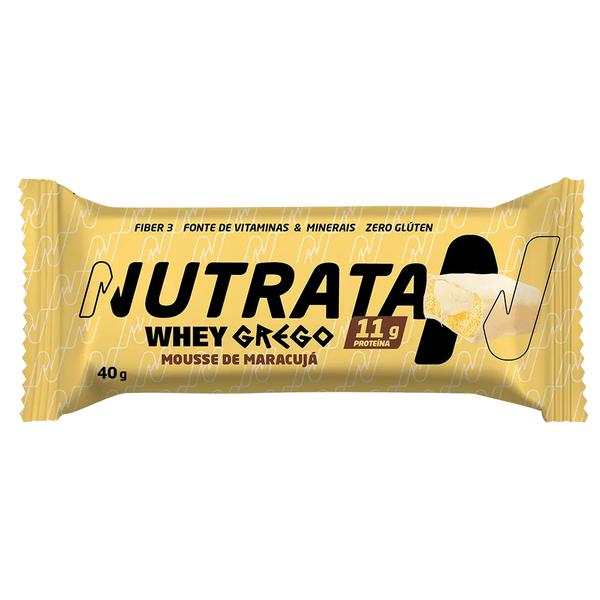 Barra Nutrata Whey Grego 40g Mousse Maracuja