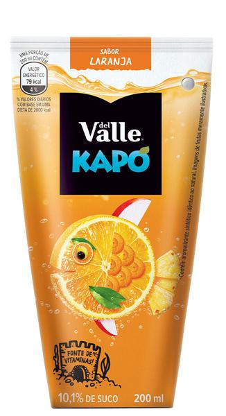 Bebida Del Valle Kapo 200ml Laranja