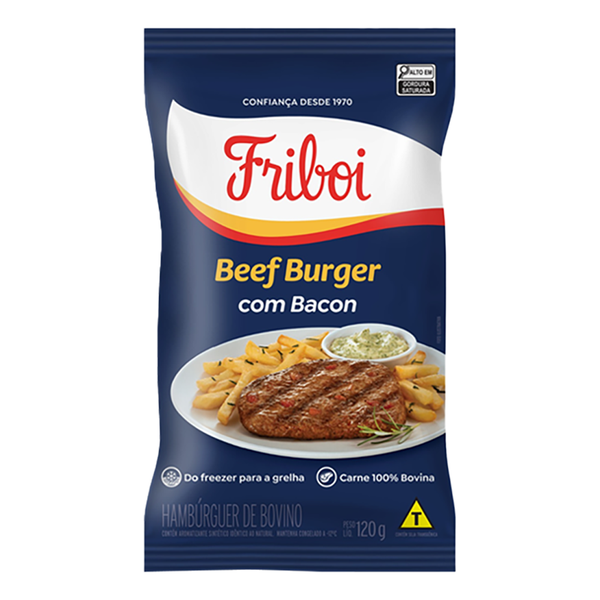 Beef Friboi 120g C/ Bacon