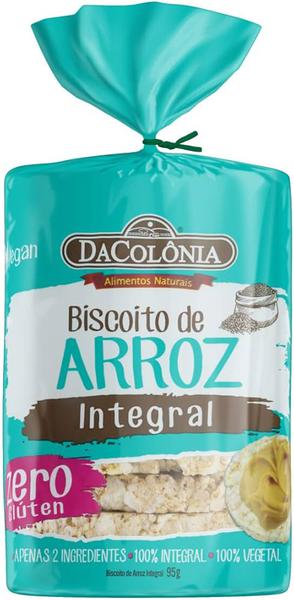 Biscoito Arroz Da Colonia 95g Integral