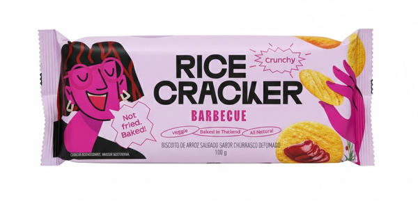 Biscoito Arroz Rice Cracker 100g Barbecue