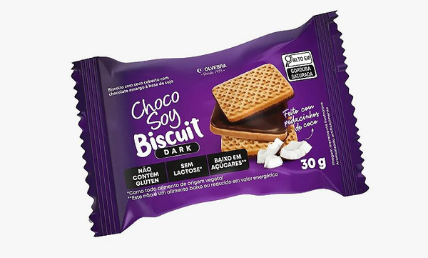 Biscoito Choco Soy 30g Dark S/ Lactose