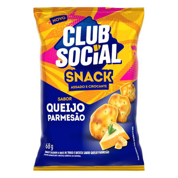 Biscoito Club Social 68g Snack Queijo Parme