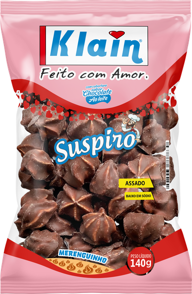Biscoito Klain 140g Suspiro C/Chocolate