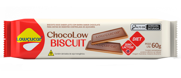 Biscoito Lowcucar 60g Choco Biscuit