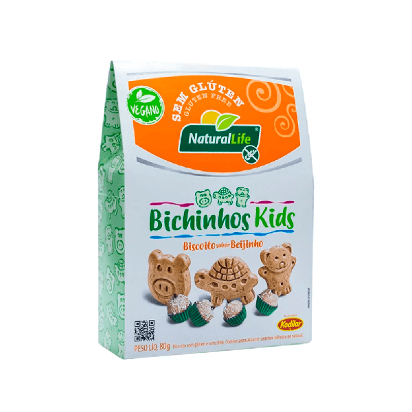 Biscoito Naturallife Bichinhos 80g Beijinho Vegano