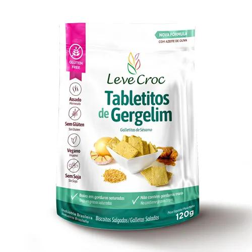 Biscoito Tabletitos Leve Croc 120g Gergelim