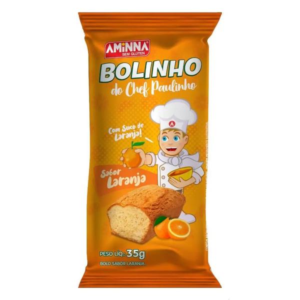 Bolinho Aminna 35g Laranja