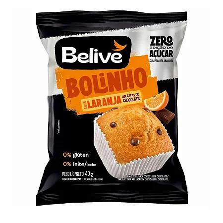 Bolinho Belive 40g Laranja Gotas Chocolate Zero