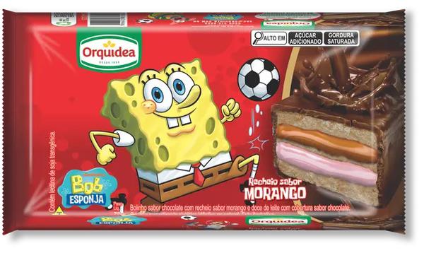 Bolinho Orquidea Bob Esponja 70g Morango