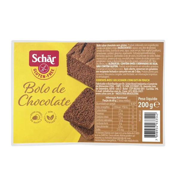 Bolo Chocolate Schär 200g