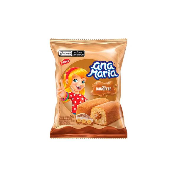 Bolo Nutrella 70g Ana Maria Banoffee