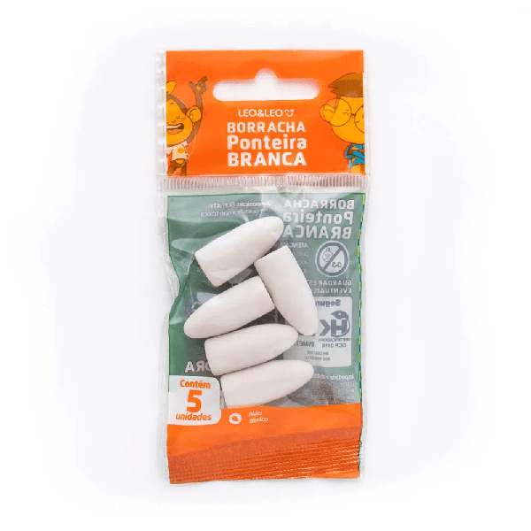 Borracha Ponteira Leo&Leo C/ 5un