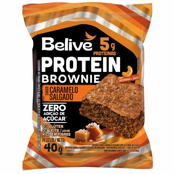 Brownie Protein Belive 45g Caramelo Salgado