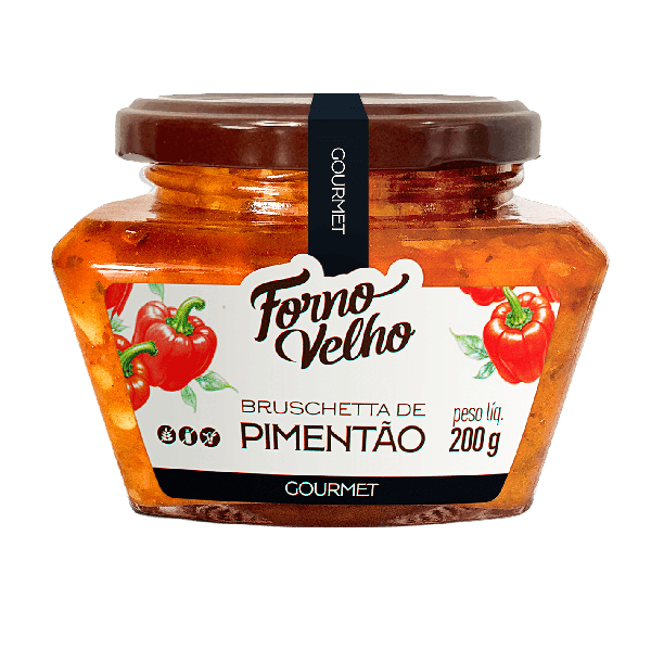 Bruschetta Forno Velho 200g Pimentao Gourmet