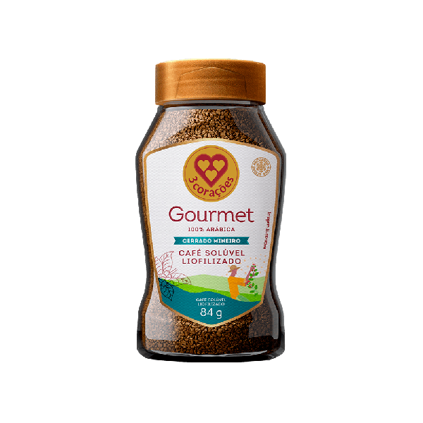 Cafe 3 Coracoes Gourmet VD 84g Liofilizado Cerrado Mineiro