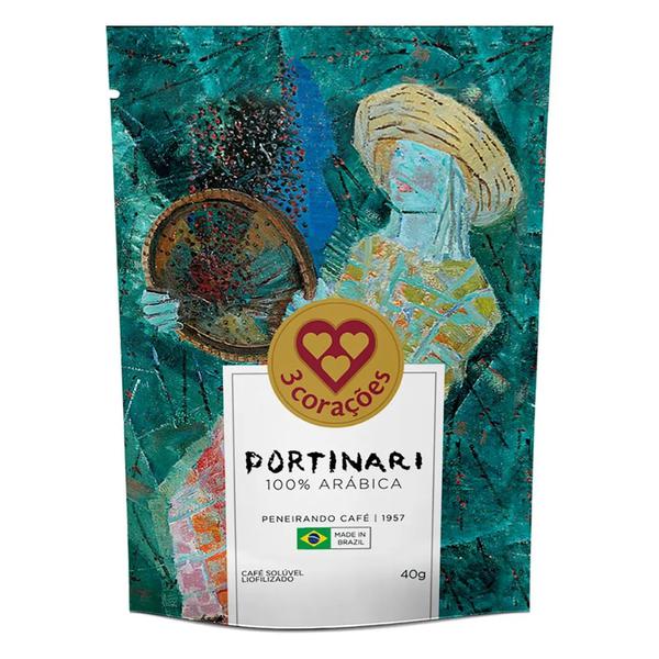 Cafe Soluvel 3 Coracoes 40g Portinari