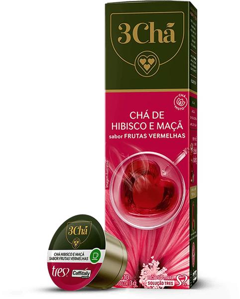 Capsula 3 Coracoes 30g Cha Hibisco/Maca