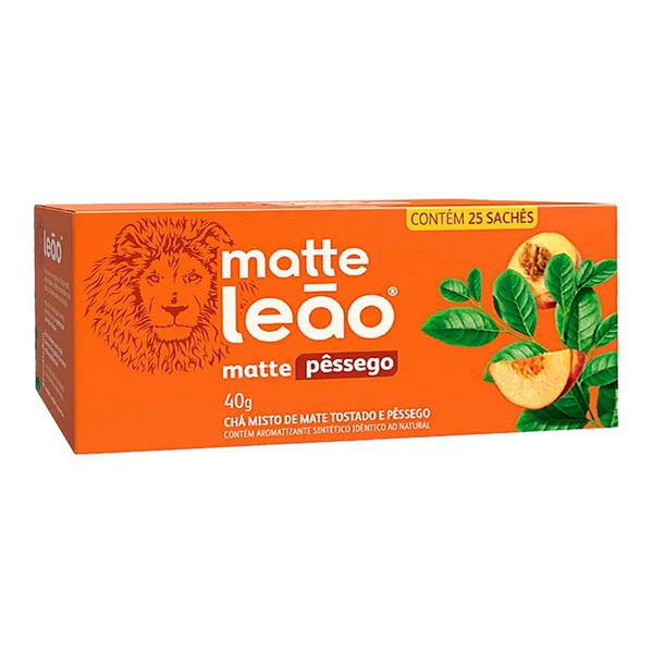 Cha Matte Leao 40g Pessego