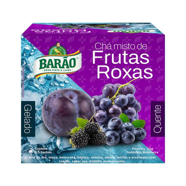 Cha Quente/Gelado Barao 15g Frutas Roxas